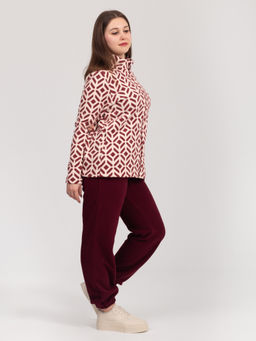 Костюм женский флисовый с брюками "ЭРИКА" БОРДО