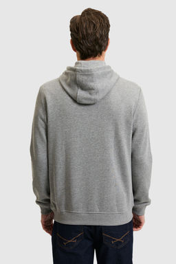 Erkek Gri Melanj Basic Sweatshirt - U.s. polo assn фото 5