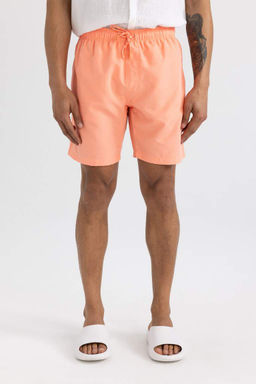 Шорты для плавания выше колена стандартного кроя на сетчатой подкладке - Defacto фото 4