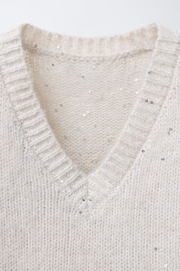 SEQUIN KNIT JUMPER - Zara фото 3