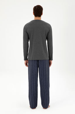Мужской пижамный комплект антрацитового меланжевого цвета Неожиданная скидка в корзине - U.s. polo assn фото 4