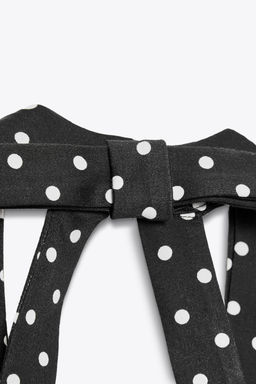 POLKA DOT HALTER SHORT DRESS - Zara фото 6