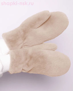 Lux Варежки женские флис экомех норка