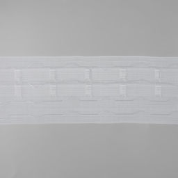 Шторная лента, органза, 8.5 см, 25±1 м, прозрачная