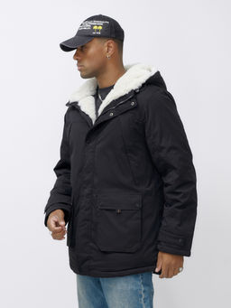 Парка мужская зимняя удлиненная с мехом хаки цвета 8753Ch - Mtforce фото 3