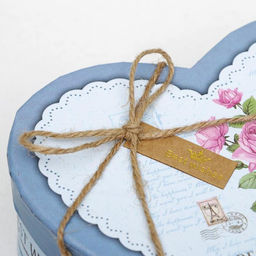 Набор коробок 3 в 1 сердца Розы голубой, 21 х 19 х 9 - 15.5 х 14 х 6 см - Simaland фото 4