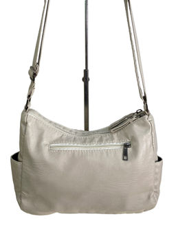 Женская классическая сумка из искусственной кожи, цвет молочный - Greta фото 2