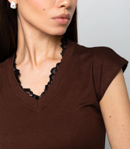 Футболка #КТ6858 (2), шоколадный