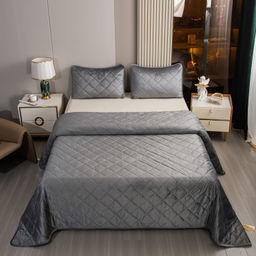 Велюровое покрывало ромб OVF043 240*260