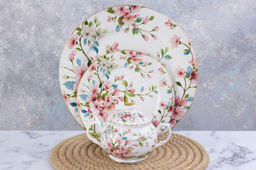 Набор тарелок 2 пр. 26*26*2 см Яблоневый цвет на белом NEW BONE CHINA - Elan gallery фото 9