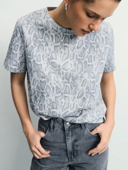 Футболка из хлопка с принтом / Zarina