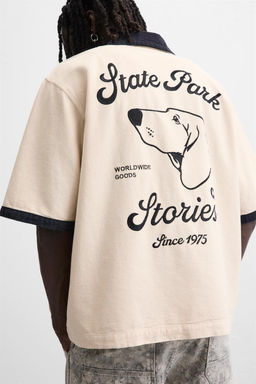 CONTRAST EMBROIDERY SHIRT - Zara фото 6