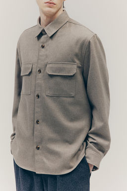 Sobrecamisa de fieltro Regular Fit - H&m фото 2