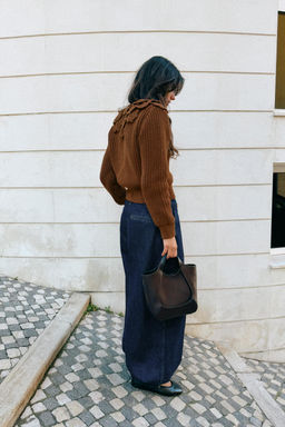 CARDIGAN WITH FLORAL TEXTURE - Zara фото 3