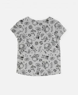 20220510048, Фуфайка (футболка) для девочек Kamilla серый Acoola фото 3