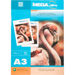 Фотобумага для цв.струй.печ. ProMega (А3, 170г,глянц) уп. 50л(1457499)