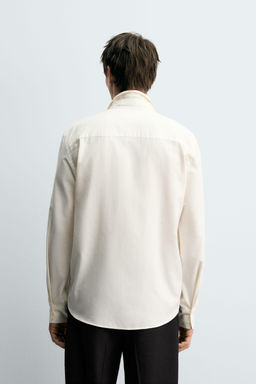 COTTON AND WOOL SHIRT - Zara фото 3