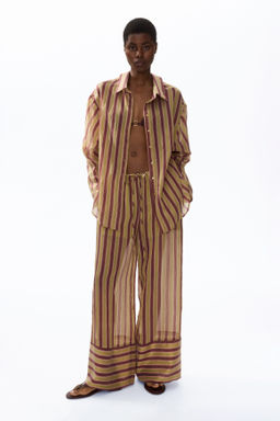 Camisa oversize en mezcla de lyocell - H&m фото 5