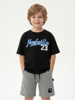 Шорты трикотажные 22-4594 графит меланж