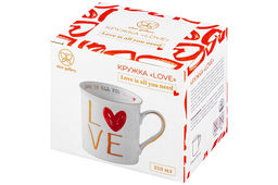 Кружка 310 мл 12*8,5*9 см LOVE NEW BONE CHINA - Elan gallery фото 15
