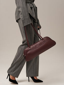 Кожаная сумка Roxy DBR 31186 зимняя вишня фото 7