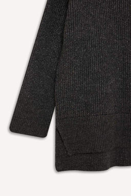 Базовый трикотажный свитер стандартного кроя с воротником-туникой - Defacto фото 2