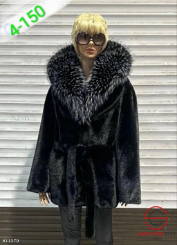 Эко шубки с английским воротником