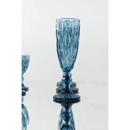 Бокал стеклянный для шампанского Magistro Круиз, 160 мл, 720 см, цвет синий  фото 7