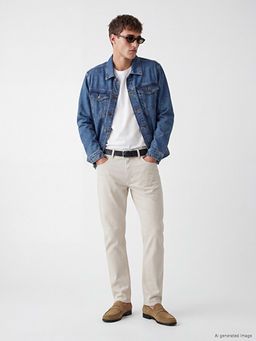 Regular Fit Erkek Jean Ceket - Waikiki фото 2