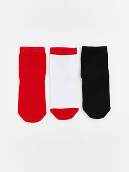 Desenli K?z ?ocuk Soket ?orap 3l?