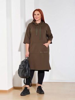 Платье 0125-7 оливковый