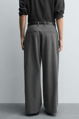 PLEATED WIDE-LEG TROUSERS - Zara фото 22