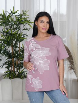 Футболка женская Лирика бордо - Lovetex фото 12