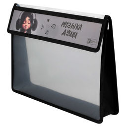 Папка для школьных тетрадей пластиковая Феникс+, арт. 73699/ 12 ДЕВЧОНКА В ШАПКЕ (полипропилен, форм