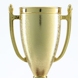 Кубок 056, наградная фигура, золото, подставка пластик, 12×6.3×6.3 см