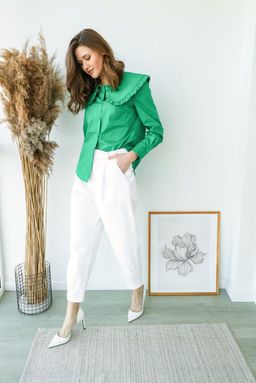 Блуза AURA 2046-176 зелёный  фото 3