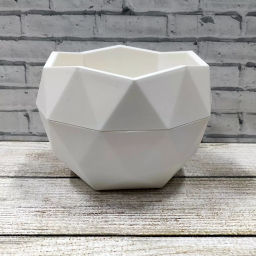 Кашпо Топаз (0,45л) Цв. Белый (Арт. КШ-9110)