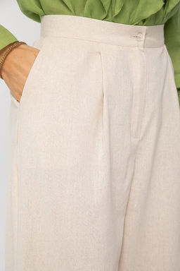 Брюки льняные Мэрлин (бежевые) Б15428-7М