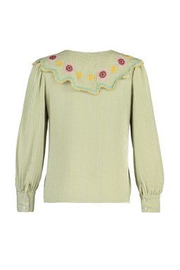 TRENDYOLMILLA Yesil Nak?s Detayl? Gofre Kumas Regular Normal Kal?p Dokuma Gomlek TWOSS21GO0232  фото 8