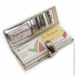 Женская кожаная визитница Sergio Valentini СВ 8139-075  фото 6