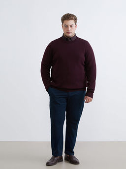 Bisiklet Yaka Erkek Triko Kazak