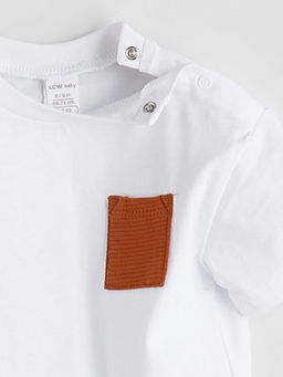 Bisiklet Yaka Erkek Bebek Ti??rt ve ?ort 2li