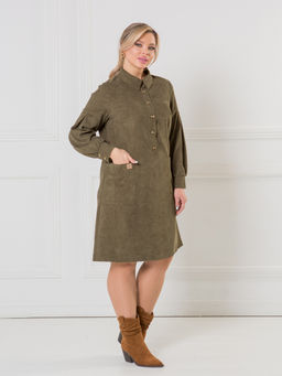 NOVITA Платье 1374 из эластичного микровельвета (Вискоза 55%)  фото 15