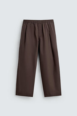 BALLOON FIT PLEATED TROUSERS