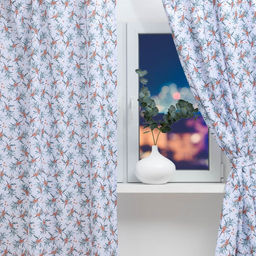 Комплект штор для кухни с подхватами Berry garden 145х180см-2 шт., 100% п/э - Этель фото 2