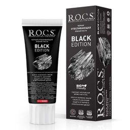 Зубная паста РОКС BLACK EDITION Черная отбеливающая, 74 гр ROCS - R.o.c.s. фото 2