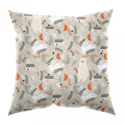 Наволочка 60х60см Лесная сказка, ясельная, с клапаном-запахом 30см, поплин 115г/м2, хлопок 100%, упаковка ПП 12х6см, Домашняя мода (Россия)