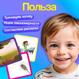 Развивающий набор «Логические цепочки», 60 карточек, 3+