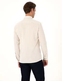 Bej Slim Fit Uzun Kollu G_mlek - Pierre cardin фото 5