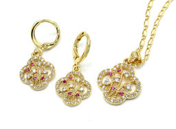 Подвеска и серьги Клевер